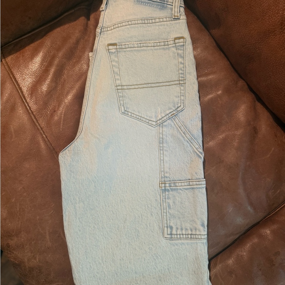 Abercrombie & Fitch Women's Ultra High Rise Light Blue Jeans - Picture 3 of 5